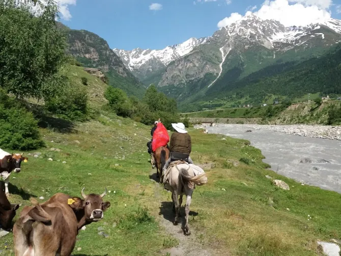 Horseback Trekking in Georgia, Svaneti