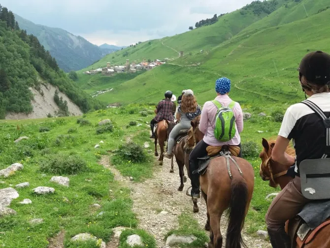 Horseback Trekking in Georgia, Svaneti